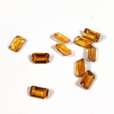 Madeira citrine 5x3mm rectangle facet 0.27 cts